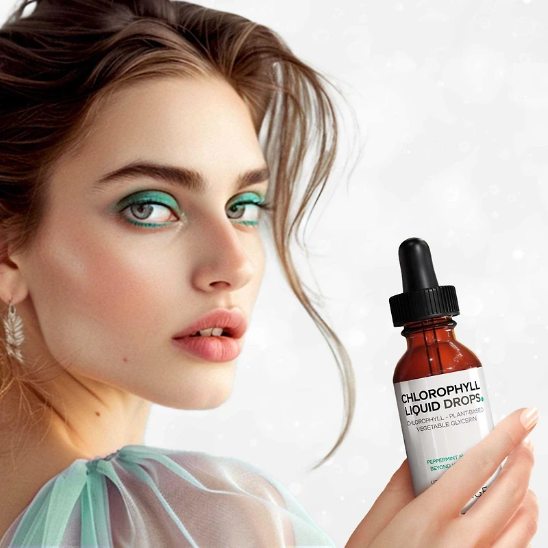 Codeage Chlorophyll Liquid Drops Supplement - Chlorophyll 50 mg per Serving, Liquid Chlorophyll Water, Organic Peppermint Flavor Clorofila Drink