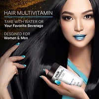 Codeage Hair Vitamins 10000 mcg Biotin, Keratin, Collagen, Vitamin A, B12, C, D3, E, Zinc, Turmeric, Probiotics, Enzymes, Inositol