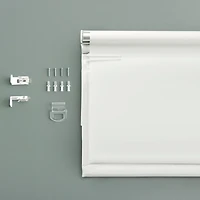 Olander Black Ribbon Border 100% Blackout Cordless Roman Shade