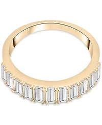 Audrey by Aurate Nano Emerald Color Baguette Ring (1 ct. t.w.) Gold Vermeil (Also White Sapphire Color, Ruby & Blue Sapphi