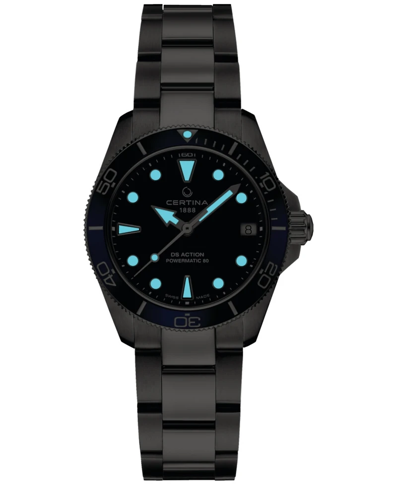 Certina Women's Swiss Automatic Ds Action Stainless Steel Bracelet Watch 35mm