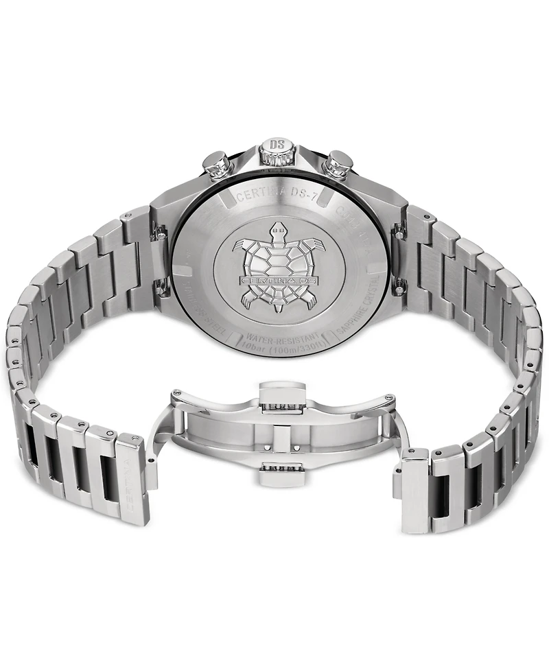 Certina Men's Swiss Chronograph Ds-7 Stainless Steel Bracelet Watch 41mm