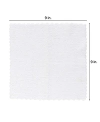 Microfiber Makeup Remover Cloths - (Pack of 25) Reusable Makeup Towels in a Tissue Box Dispenser, Facial Towels for Bathroom, 9 x 9 in, White