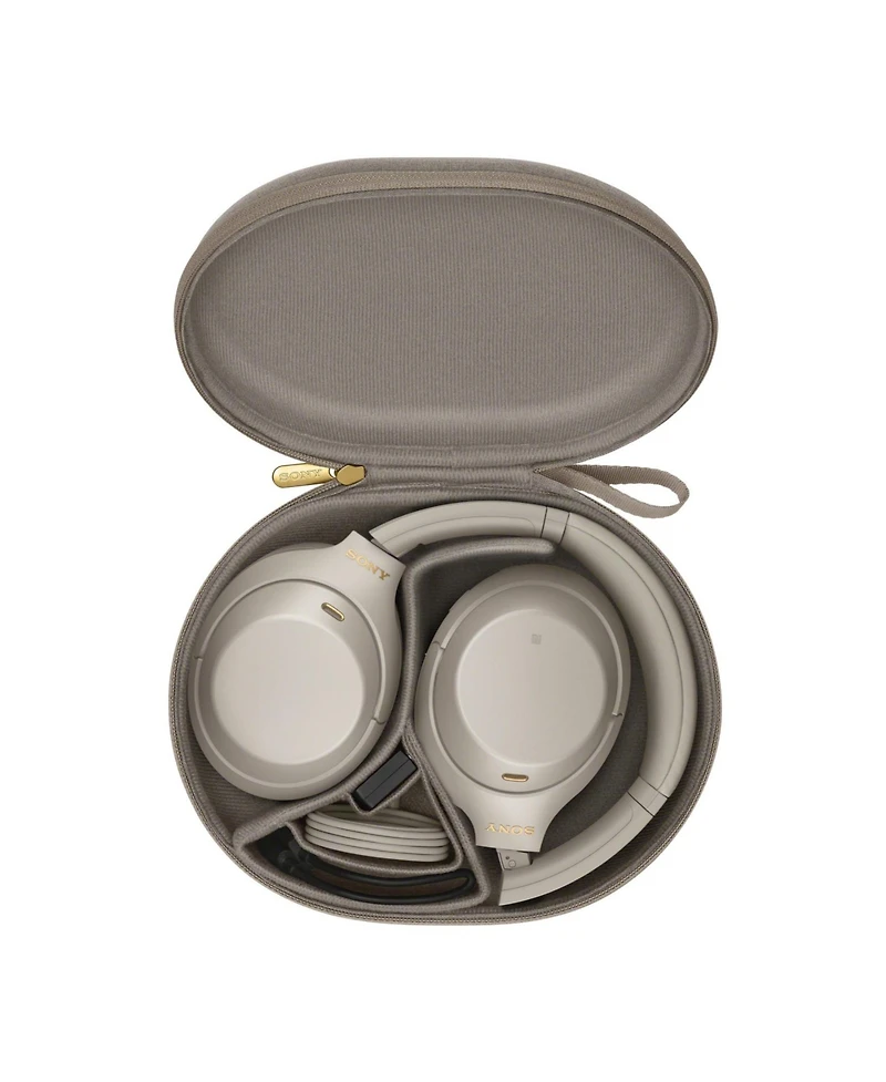 Sony Wh-1000XM4 Wireless Noise Canceling Over-Ear Headphones (Silver) Bundle