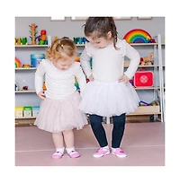 Komuello Infant Girl Breathable Washable Non-Slip Sock Shoes T-Strap Heart