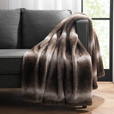 Aston & Arden Bronze Moon Faux Fur Throw Blanket, Soft, Furry Texture, Oversized Throw, 50x70, with Premium Gift Box
