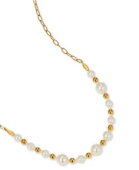 Ajoa by Nadri 18k Gold-Plated Imitation Pearl Statement Necklace, 16" + 2" extender