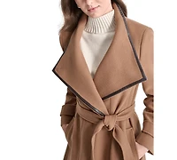 Dkny Women's Belted Wing-Collar Maxi Coat