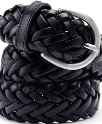 Lands End Womens Leather Braided Belt