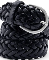 Lands End Womens Leather Braided Belt