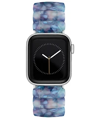 Anne Klein Women's Marbled Acetate Expansion Bracelet designed for Apple Watch 42mm (Series 1-3 only) & 44/45/46/49mm (Ultra & Ultra 2