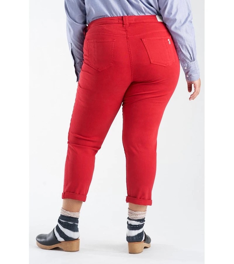 Slink Jeans Women's Color Boyfriend Pants