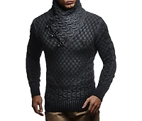 Leif Nelson Men's Chunky Knit Pullover Sweater
