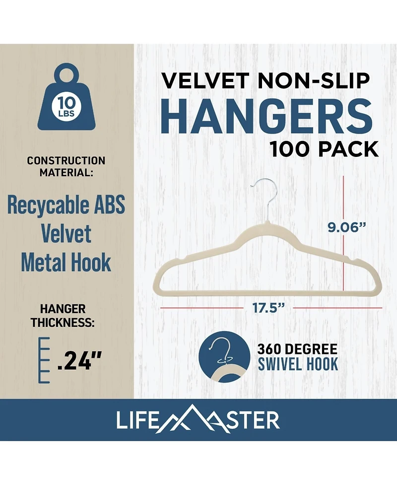 Lifemaster Versatile Clothes Hanger Set