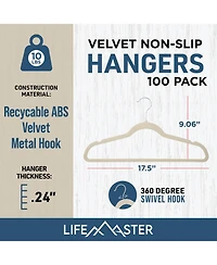 Lifemaster Versatile Clothes Hanger Set