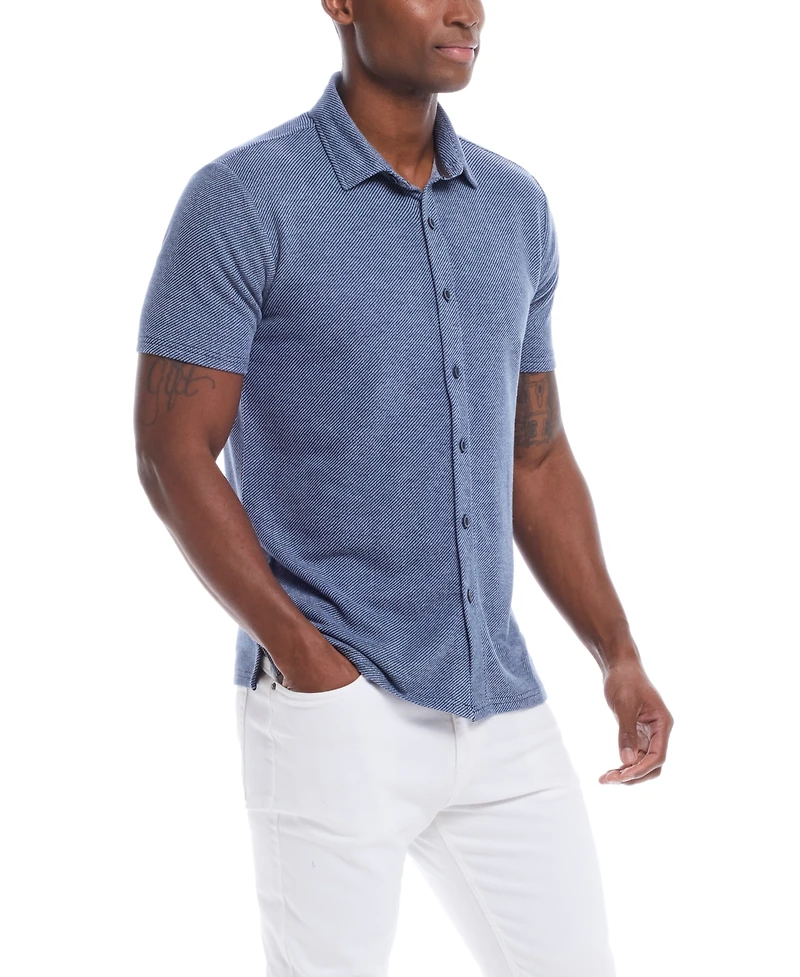 Weatherproof Vintage Men's Twill Knit Shirt