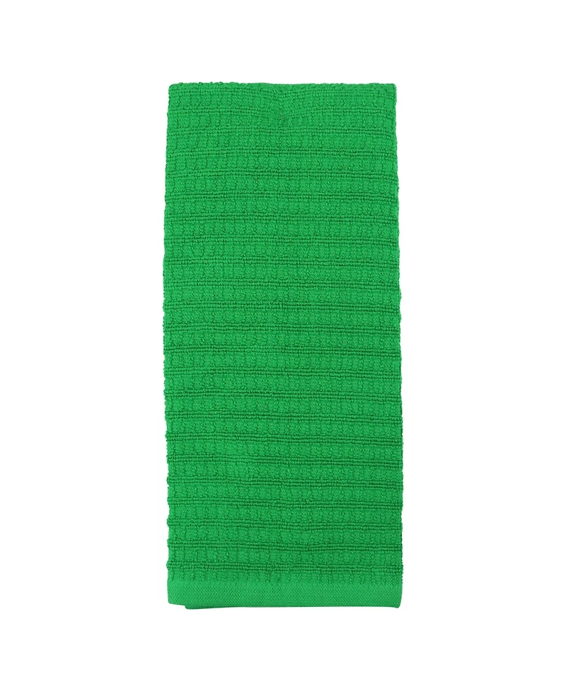 Sloppy Chef Set of 2 Kitchen Towels, "Luck" Designs to Choose From, One Embroidered Towel with Design and Matching Solid Color Towel, 16 x 26 in.,