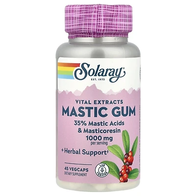 Solaray Vital Extracts Mastic Gum - 45 VegCaps (500 mg per Capsule)