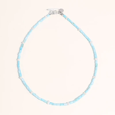 Joey Baby Limited Lusia Necklace - Baby Blue - Silver