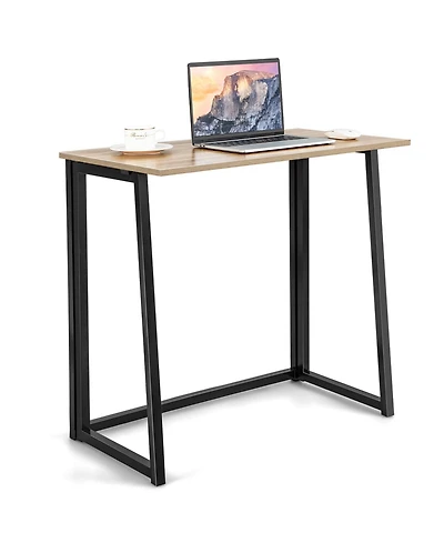 Slickblue 31 Inch Space-saving Folding Computer Desk for Home Office