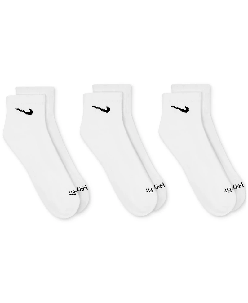 Unisex Nike Dri-fit Cushion Quarter Socks 3-Pack