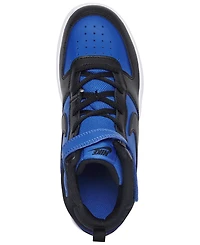 Nike Little Boys' Court Borough Mid 2 Fastening Strap Casual Sneakers from Finish Line