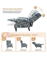 Asikli Manual Recliner with Wingback Design