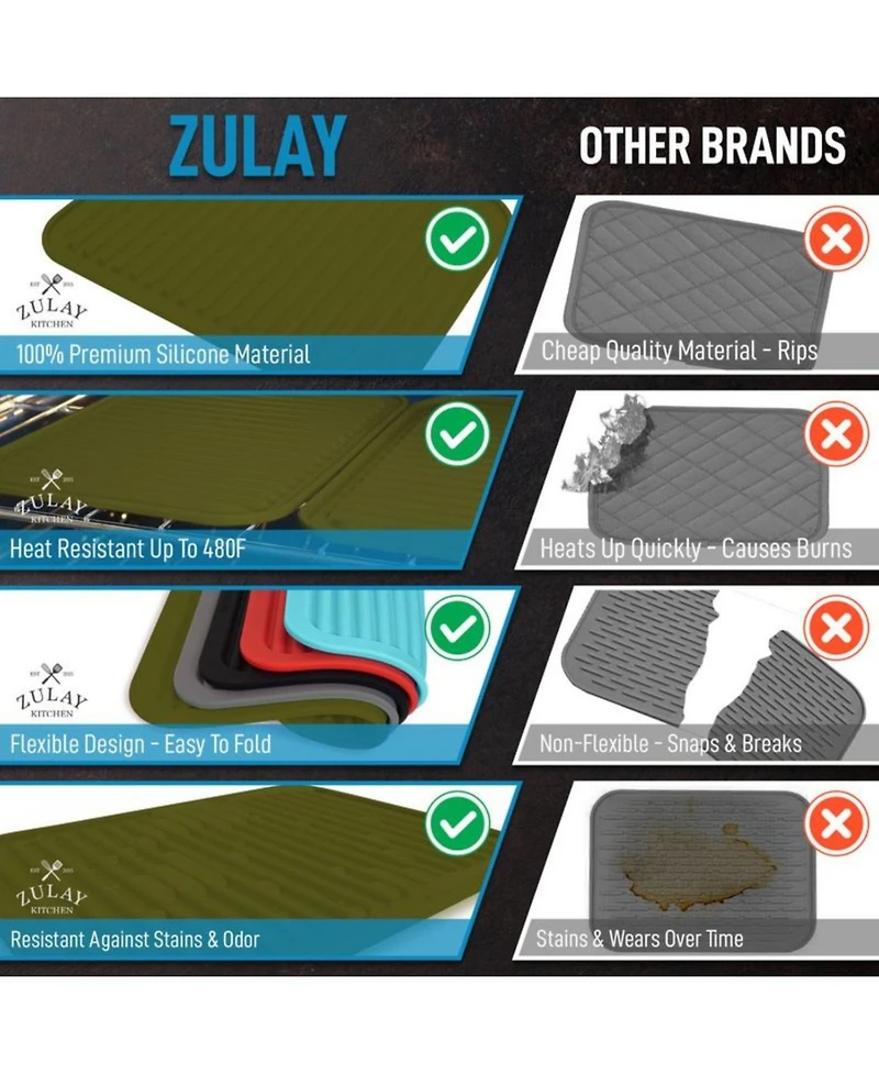 Silicone Trivets for Hot Pots and Pans - Multi-Purpose & Versatile Trivet Mat