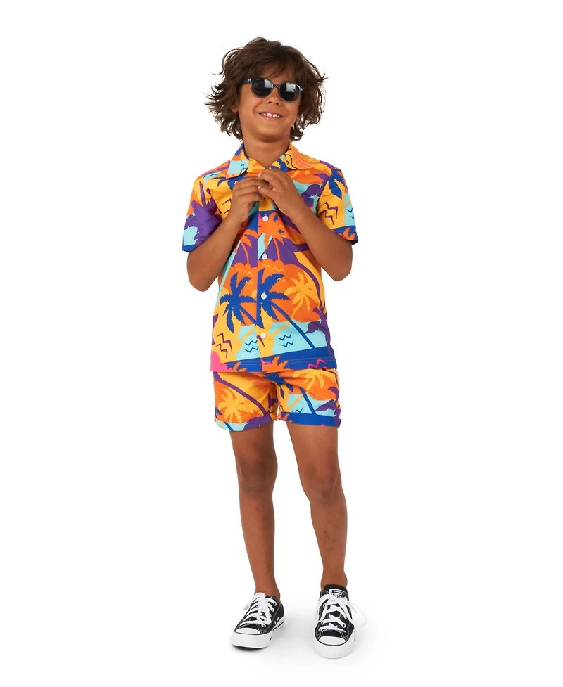 OppoSuits Little Boys 2 Pc Summer Shirt and Shorts Set