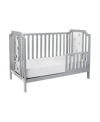 Suite Bebe Celeste 3-in-1 Convertible Acrylic Island Crib Light Gray