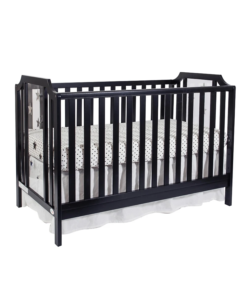 Suite Bebe Celeste 3-in-1 Convertible Acrylic Island Crib