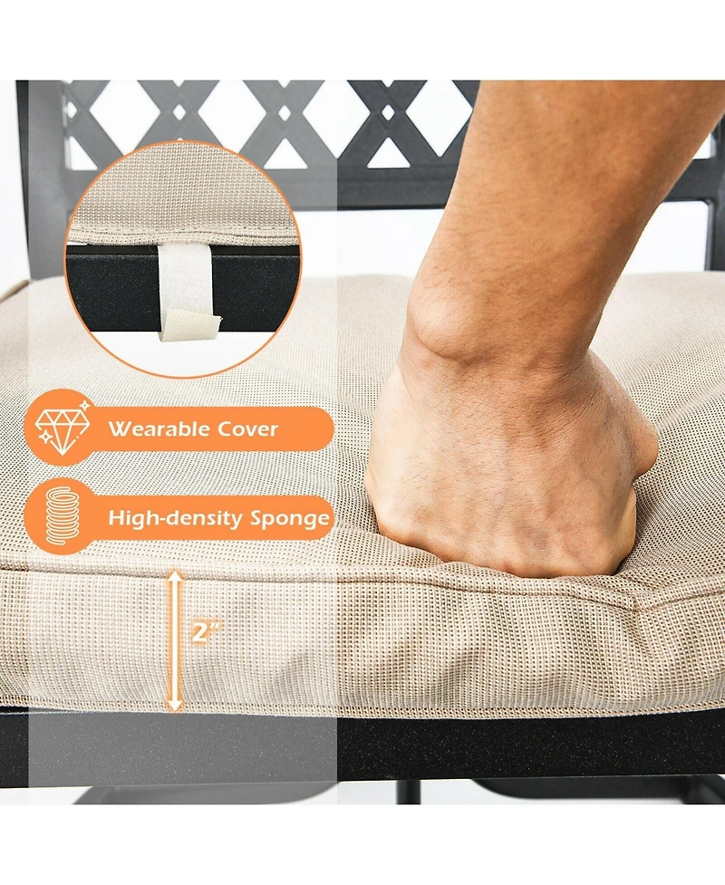 Sugift 5-Piece Outdoor Patio Dining Set with Soft Cushions