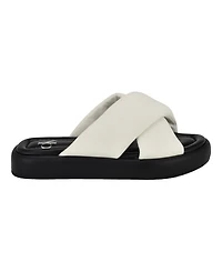 Calvin Klein Women's Evey Criss-Cross Slip-On Sandals