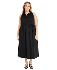 Maggy London Plus Size Belted Shirtdress