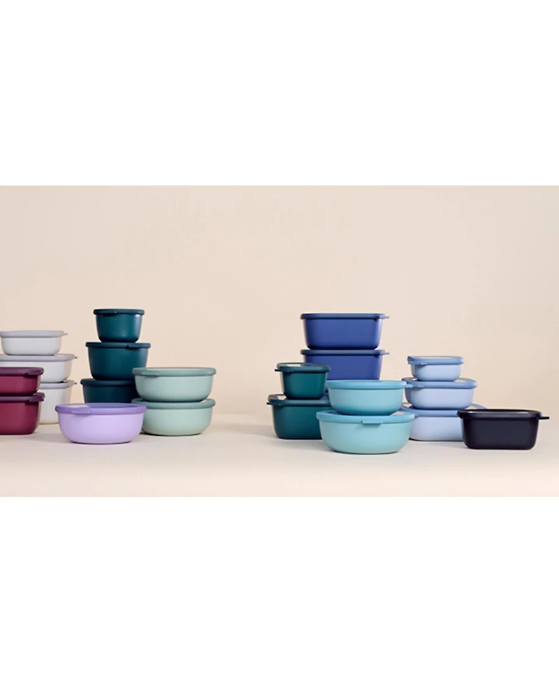 Mepal Cirqula 3Pc. Rectangular Shallow Multi Bowl Set