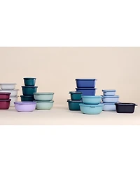 Mepal Cirqula 3Pc. Rectangular Shallow Multi Bowl Set