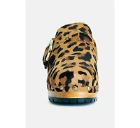 Prunus Womens Buckled Suede Round Toe Mule Clogs