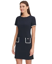 Tommy Hilfiger Women's Colorblocked Pocket Sheath Dress