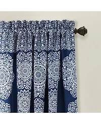 Lush Decor Stripe Medallion Light Filtering Window Curtain Panels