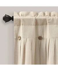 Lush Decor Linen Button Valance
