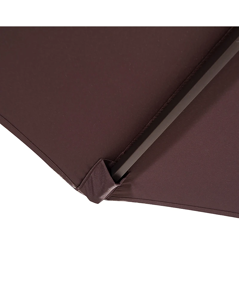 Westintrends 10 ft Outdoor Patio Cantilever Umbrella with Weight Base