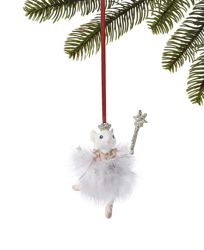 Holiday Lane Ballet Mouse in Tinsel Skirt Ornament, Exclusively at Macy's