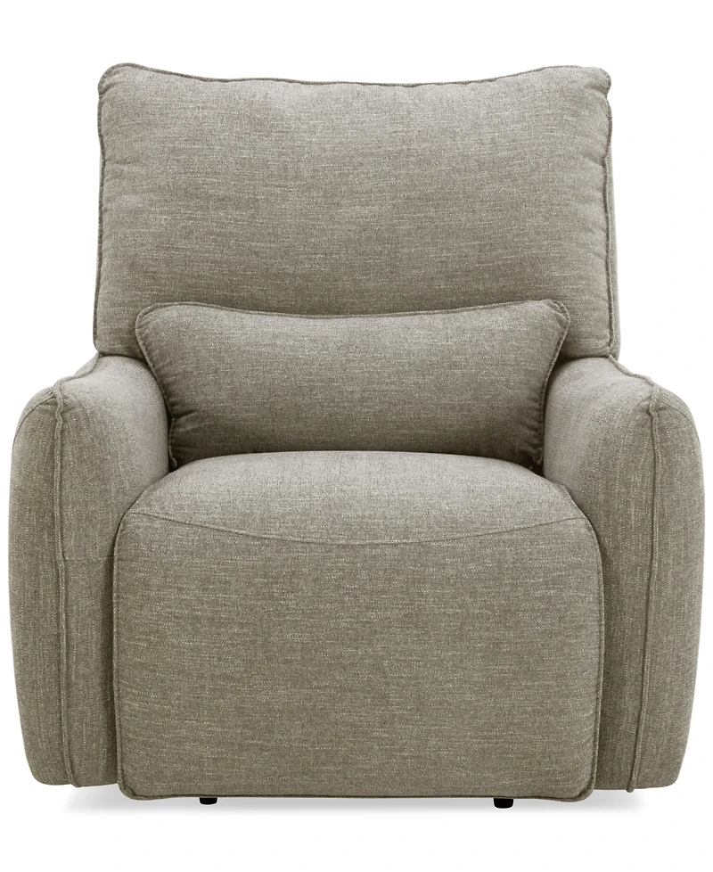 Olper Zero Wall Fabric Recliner, Created for Macy's