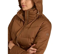 Calvin Klein Women's Faux-Fur-Lined Hooded Puffer Coat