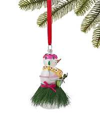 Holiday Lane Hawaii Snowman in a Hula Skirt Ornament, Exclusively at Macy's