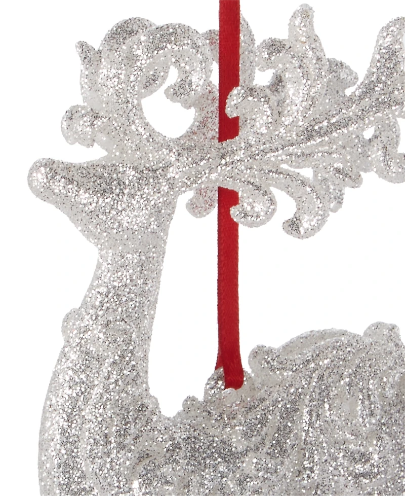 Holiday Lane Christmas Glitters Deer Ornament, Exclusively at Macy's