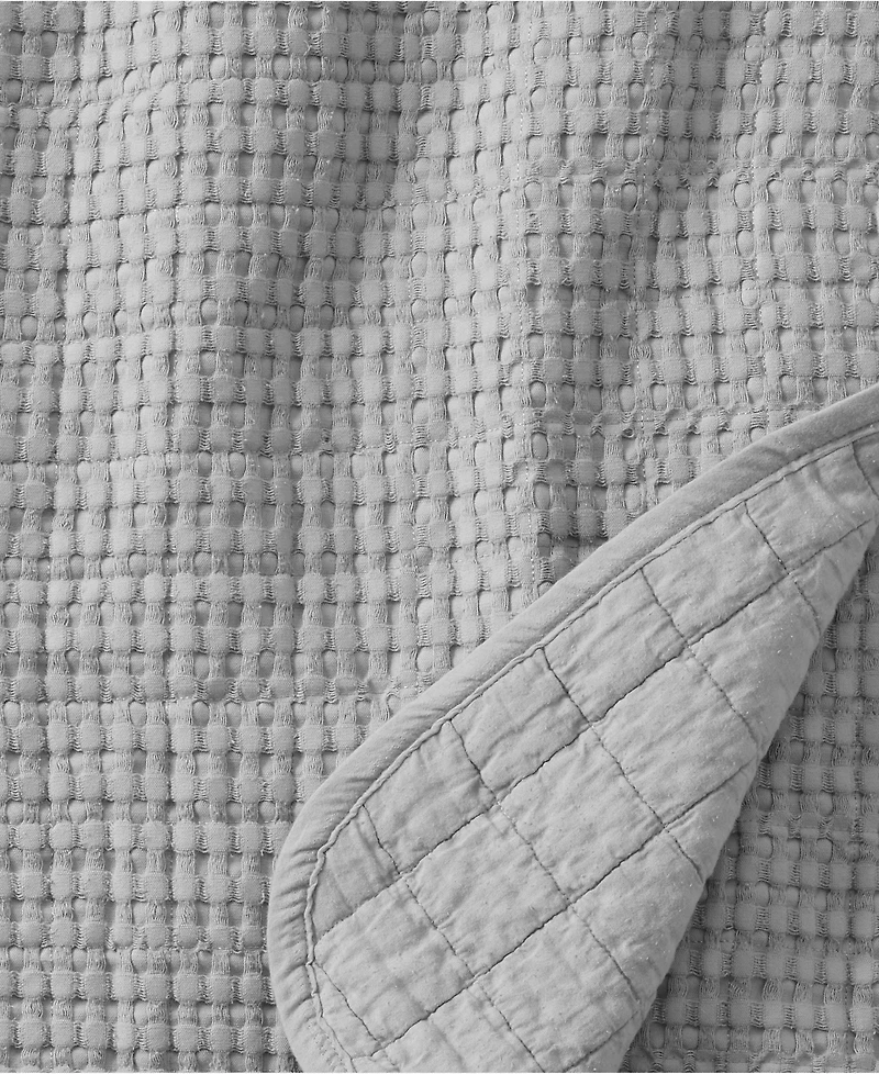 Lands' End Waffle Weave Throw Blanket