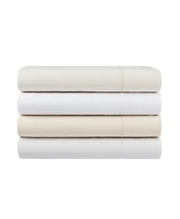 Aston and Arden Linen Eucalyptus Lyocell Queen Sheet Set, 1 Flat Sheet, Fitted 2 Pillowcases, Classic Look, Modern Tencel Ble