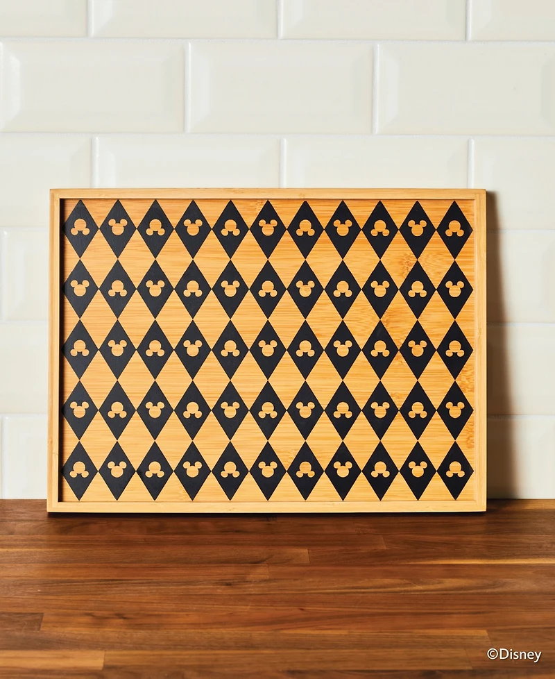 Disney Monochrome Bamboo Large Serving Tray