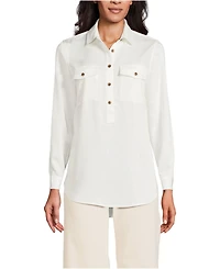 Lands' End Women's Tencel Fiber Popover Top